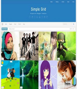 Simple Grid Responsive Blogger Template