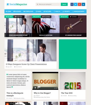 Social Mag Blogger Templates