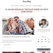 Sora Blog Blogger Templates is sweet and simple and is perfect for writers, collectors, fashion, beauty, and just about any other form of blogging required.