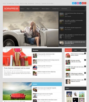 Sora Press Responsive Blogger Templates