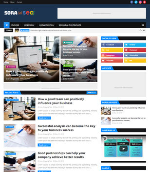 Sora Seo 2 Blogger Templates