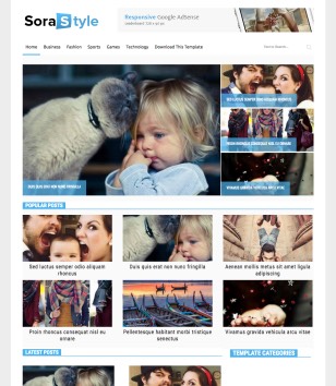 Sora Style Blogger Templates