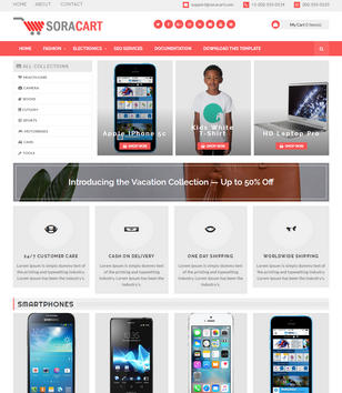 SoraCart Shopping Blogger Templates