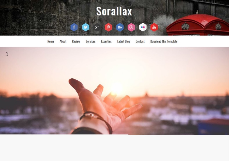Sorallax Blogger Template is a most advanced landing page template for blogger with all the latest features