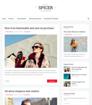 Spicer Blogger Templates