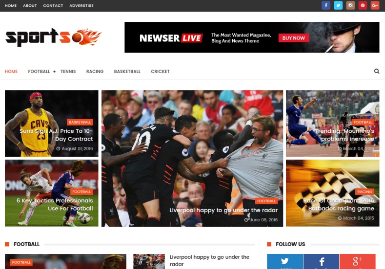 SportsMag Blogger Templates