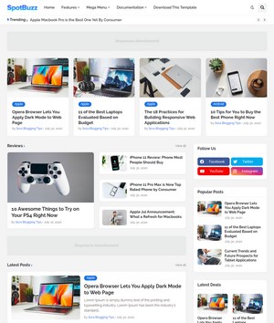 SpotBuzz Blogger Templates
