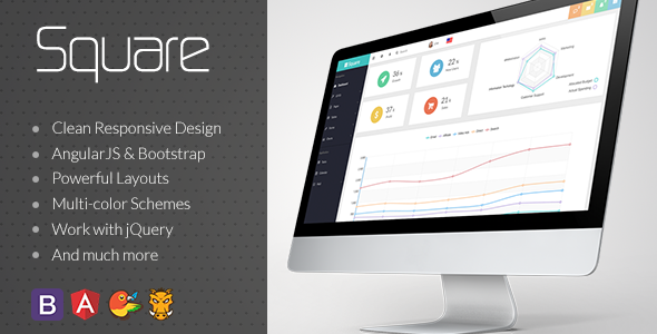 Square - Responsive Admin App with AngularJs