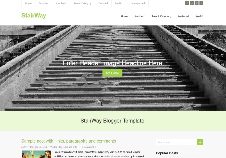 StairWay Responsive Blogger Template. Blogger Themes. Free Blogspot templates for your blogger blog. Best suitable for news blog templates. Best Ads ready blogspot templates help for add adsense ad code and easily showing adsence ads in your blog. Adapted from WordPress templates are converted from WordPress themes. It is help for take your rich. Blogger magazine template specially designed for magazine blogs. The writers can utilize this themes for take blog attractive to users. Elegant themes are more used themes in most of the blogs. Use minimalist blog templates for rich look for your blog. Free premium blogger themes means, themes authors release two types of themes. One is premium another one is free. Premium templates given for cost but free themes given for no cost. You no need pay From California, USA. $10 USD, or $20 USD and more. But premium buyers get more facilities from authors But free buyers. If you run game or other animation oriented blogs, and you can try with Anime blog templates. Today the world is fashion world. So girls involve to the criteria for make their life fashionable. So we provide fashion blogger themes for make your fashionable. News is most important concept of the world. Download news blogger templates for publishing online news. You can make your blog as online shopping store. Get Online shopping store blogger template to sell your product. Navigation is most important to users find correct place. Download drop down menu, page navigation menu, breadcrumb navigation menu and vertical dropdown menu blogspot themes for free. Google Guide to blogging tips and tricks for bloggers. Google bloggers can get blogspot trick and tips for bloggers. Blog templates portfolio professional blogspot themes, You can store your life moments with your blogs with personal pages templates. Video and movie blogs owners get amazing movie blog themes for their blogs. Business templates download. We publish blogger themes for photographers. Photographers easily share photos via photography blog themes. St valentine Christmas Halloween templates. Download Slideshow slider templates for free. Under construction coming soon custom blogspot template. Best beautiful high quality Custom layouts Blog templates from templateism, soratemplates, templatetrackers, simple, cute free premium professional unique designs blog themes blogspot themes. Seo ready portfolio anime fashion movie movies health custom layouts best download blogspot themes simple cute free premium professional unique designs xml html code html5.