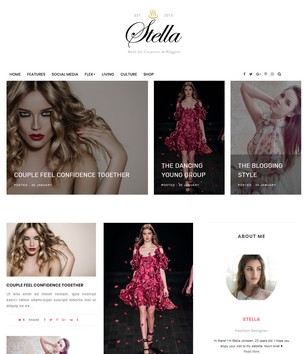 Stella Clean Blogger Templates