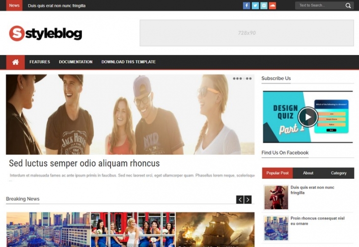 Style Blog Blogger Template • Blogspot Templates 2025