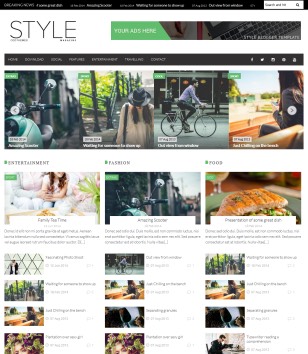 Style Magazine Blogger Templates