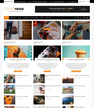 Stylish News Blogger Templates