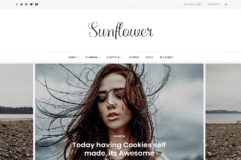 Sunflower - Minimal WordPress Theme