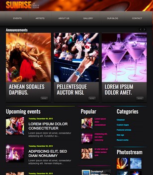 Sunrise Blogger Templates