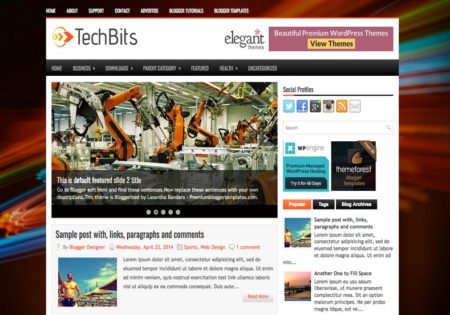 TechBits Technology Blogger Template • Blogspot Templates 2025