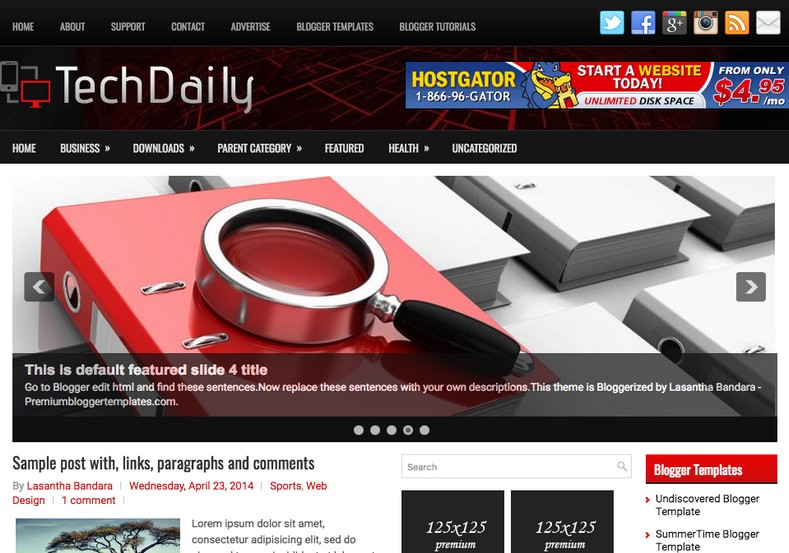 TechDaily Mag Blogger Template. Blogger Themes. Free Blogspot templates for your blogger blog. Best suitable for news blog templates. Ads ready blogspot templates help for add adsense ad code and easily showing adsence ads in your blog. Adapted from WordPress templates are converted from WordPress themes. It is help for take your rich. Blogger magazine template specially designed for magazine blogs. The writers can utilize this themes for take blog attractive to users. Elegant themes are more used themes in most of the blogs. Minimalist blog templates. Free premium blogger themes means, themes authors release two types of themes. One is premium another one is free. Premium templates given for cost but free themes given for no cost. You no need pay From California, USA. $10 USD, or $20 USD and more. But premium buyers get more facilities from authors But free buyers. If you run game or other animation oriented blogs, and you can try with Anime blog templates. Today the world is fashion world. So girls involve to the criteria for make their life fashionable. So we provide fashion blogger themes for make your fashionable. News is most important concept of the world. Download news blogger templates for publishing online news. You can make your blog as online shopping store. Get Online shopping store blogger template to sell your product. Navigation is most important to users find correct place. Download drop down menu, page navigation menu, breadcrumb navigation menu and vertical dropdown menu blogspot themes for free. Google Guide. Blogging tips and Tricks for bloggers. Google bloggers can get blogspot trick and tips for bloggers. Blog templates portfolio professional blogspot themes, You can store your life moments with your blogs with personal pages templates. Video and movie blogs owners get amazing movie blog themes for their blogs. Business templates download. We publish blogger themes for photographers. Photographers easily share photos via photography blog themes. St valentine Christmas Halloween templates. Download Slideshow slider templates for free. Under construction coming soon custom blogspot template. Best beautiful high quality Custom layouts Blog templates from templateism, SoraTemplates, templatetrackers, simple, cute free premium professional unique designs blog themes blogspot themes. Seo ready portfolio anime fashion movie movies health custom layouts best download blogspot themes simple cute free premium professional unique designs xml html code html5.