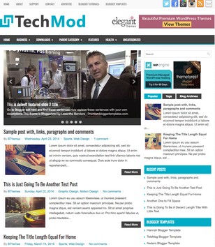 TechMod 2 Columns Blogger Template • Blogspot Templates 2025