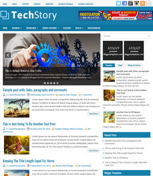 TechStory Blogger Templates