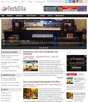 TechZilla Blogger Templates