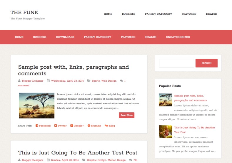 Download The Funk Blogger Template