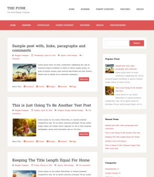 The Funk Blogger Templates