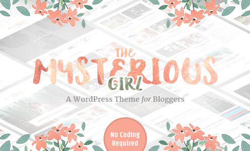 The Mysterious Girl - Feminine Style WordPress Blog Theme