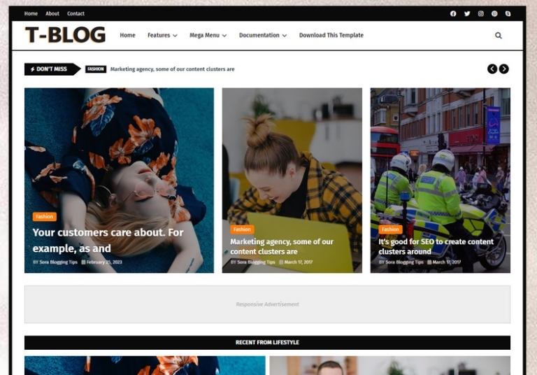 Today Blog Blogger Template • Blogspot Templates 2025