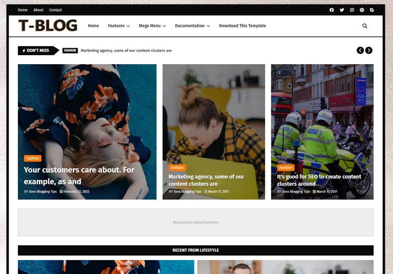 Today Blog Blogger Template is a classic news magazine theme with a premium design and up-to-date features.