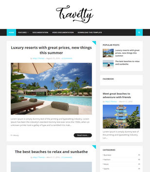 Travelty Blogger Templates
