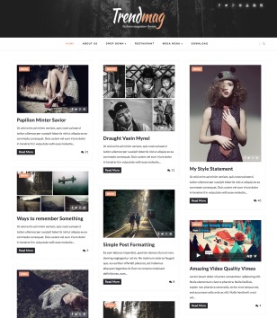 Trendmag Fullwidth Masonry Blogger Templates
