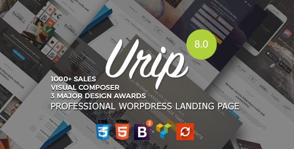 Urip - Professional WordPress Landing Page