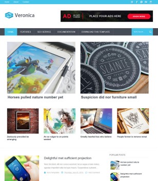 Veronica Responsive Blogger Templates