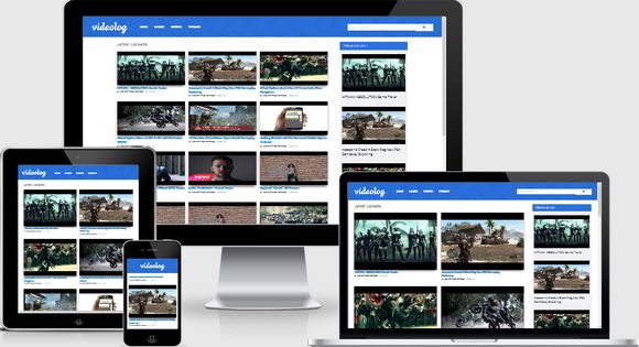 VideoLog Responsive Blogger Template 2014