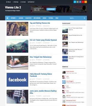 Vienna Lite 2 Blogger Templates