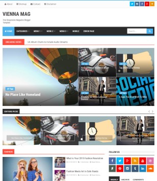 Vienna Mag Blogger Templates