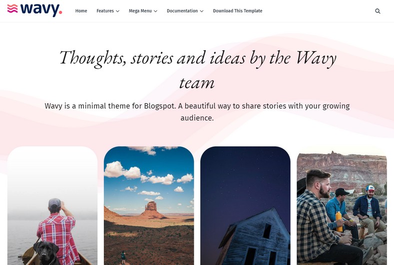 Wavy Blogger Template s a new-generation Modern and well-balanced personal blog theme, that offers your readers an immersive and fresh experience.