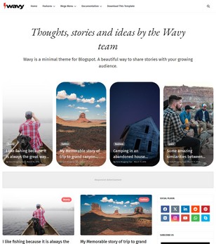 Wavy Blogger Templates