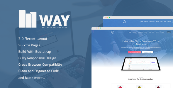 Way - Software Landing Page