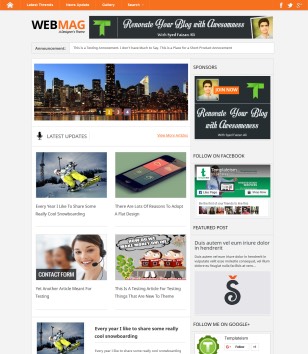 Webmag Blogger Templates