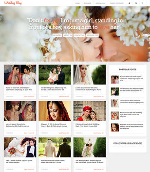 Wedding Mag Responsive Blogger Templates