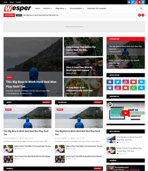 Wesper Blogger Templates