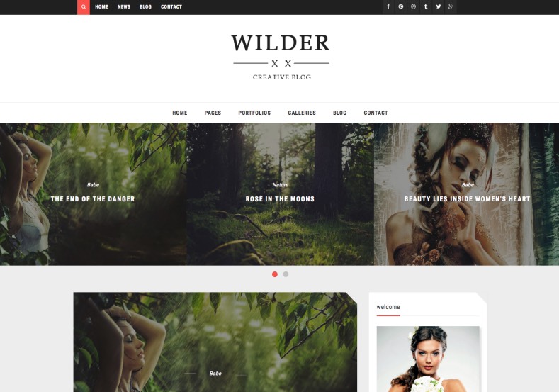 Wilder Blogger Template