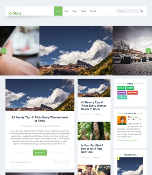 X Man Blogger Templates