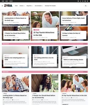 Zyra Blogger Templates