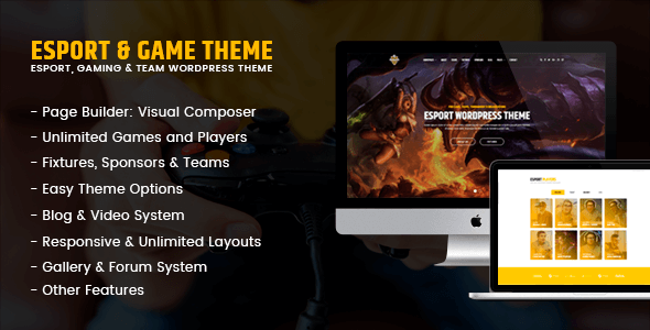 eSport - Gaming WordPress Theme