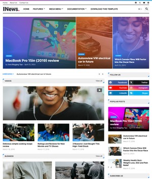 iNews Blogger Templates