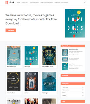 uBuku Blogger Template
