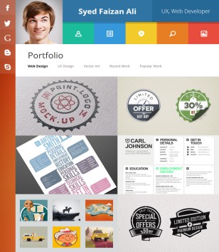 vCard Responsive Blogger Templates